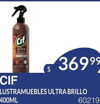 Masivos Cif Lustramuebles Ultra Brillo 400ml oferta