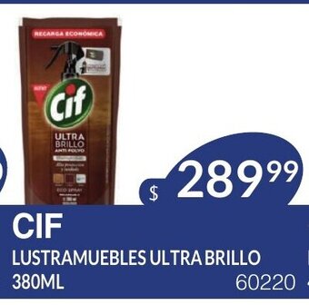 Masivos Cif Lustramuebles Ultra Brillo 380ml oferta