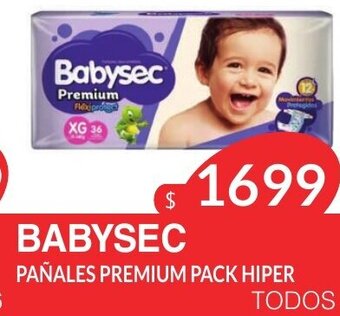 Masivos Babysec Pañales Premium Pack Hiper oferta