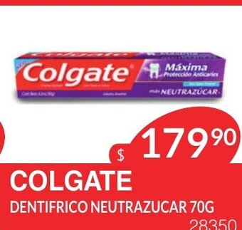 Masivos Colgate Dentifrico Neutrazucar 70g oferta