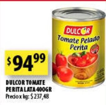 Punto Mayorista Dulcor Tomate Perita Lata 400gr oferta