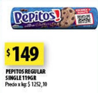 Punto Mayorista Pepitos Regular Single 119gr oferta