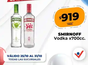 Supermayorista Vital Smirnoff Vodka x 700cc oferta