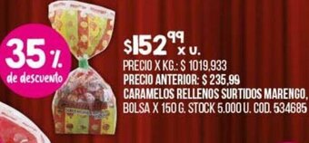 Coto Caramelos Rellenos Surtidos Marengo oferta