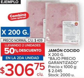 Carrefour Market Jamón Cocido oferta