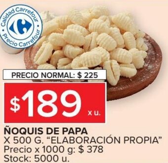 Carrefour Market ñoquis de papa oferta