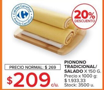 Carrefour Market Pionono Tradicional/Salado oferta
