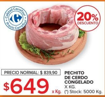 Carrefour Market Pechito De Cerdo Congelado oferta