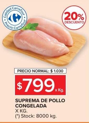 Carrefour Market Suprema de Pollo Congelada oferta