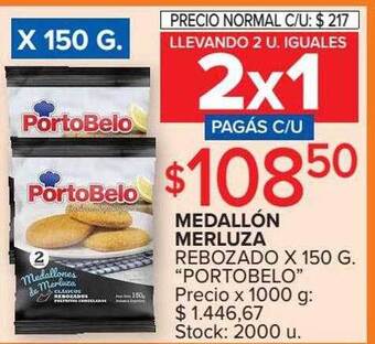 Carrefour Medallón merluza rebozado portobelo oferta