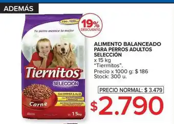 Carrefour 19% descuneto alimento balanceado para perros adultos selección tierrnitos oferta