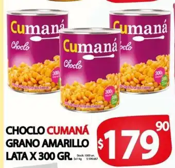 Choclo Cumaná Grano Amarillo Lata x 300gr