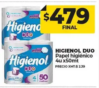 Supermayorista Vital Higienol duo papel higiniénico oferta