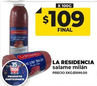 Supermayorista Vital La residencia salame milán oferta