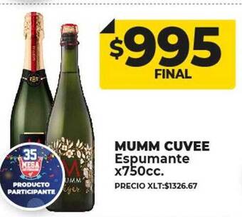 Supermayorista Vital Mumm cuvee espumante oferta