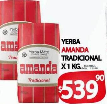 Supermercados Becerra Yerba amanda tradicional oferta