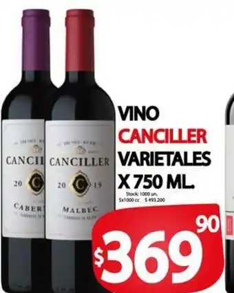 Supermercados Mariano Max Vino Canciller Varietales x 750ml oferta