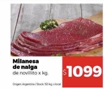 Disco Milanesa de nalga de novillito oferta