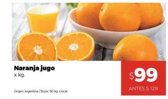 Disco Naranja jugo oferta