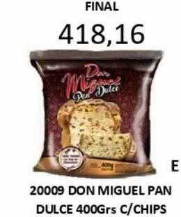 Hipermay Don miguel pan dulce c chips oferta