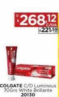 Hipermay Colgate c d luminous white brillante oferta