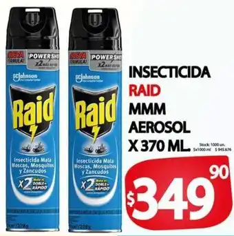 Supermercados Mariano Max Insecticida Raid MMM Aerosol x 370ml oferta