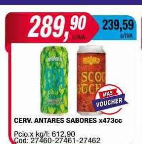 Maxiconsumo Cerv. antares sabores x473cc oferta