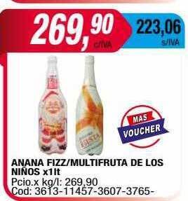 Maxiconsumo Anana fizz-multifruta de los niños oferta