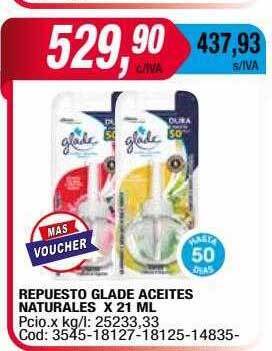 Maxiconsumo Repuesto glade aceites naturales oferta