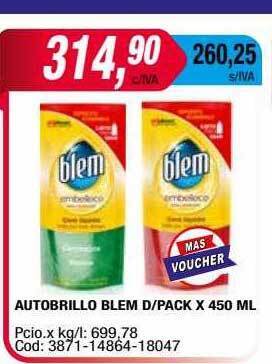 Maxiconsumo Autobrillo blem d-pack oferta