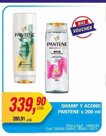 Maxiconsumo Shamp y acond pantene oferta