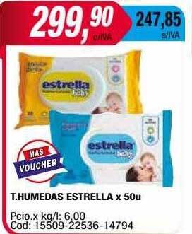 Maxiconsumo T.humedas estrella x 50 oferta