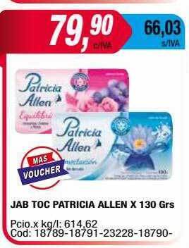 Maxiconsumo Jab toc patricia allen x 130 grs oferta