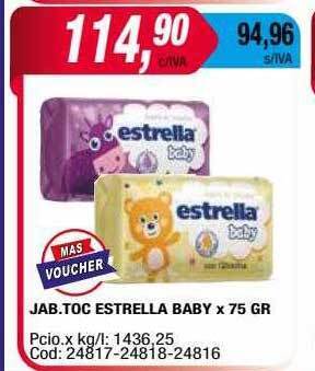 Maxiconsumo Jab. toc estrella baby x 75 gr oferta