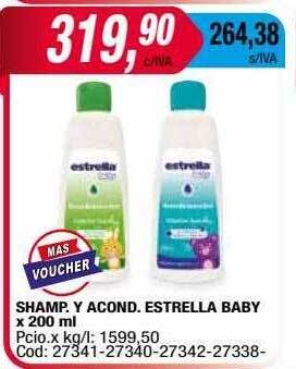 Maxiconsumo Shamp. y acond. estrella baby oferta