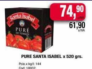 Maxiconsumo Pure santa isabel x 520 grs oferta