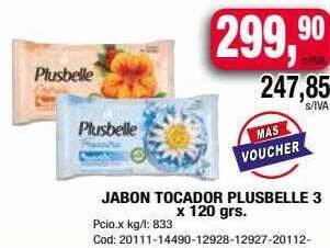Maxiconsumo Jabon tocador plusbelle 3 x 120 grs oferta