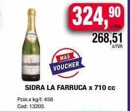 Maxiconsumo Sidra la farruca x 710 cc oferta