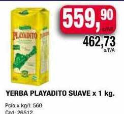 Maxiconsumo Yerba playadito suave oferta