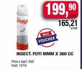 Maxiconsumo Insect. fuyi mmm x 360 cc oferta
