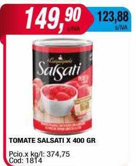 Maxiconsumo Tomate salsati x 400 gr oferta