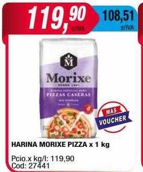 Maxiconsumo Harina morixe pizza oferta