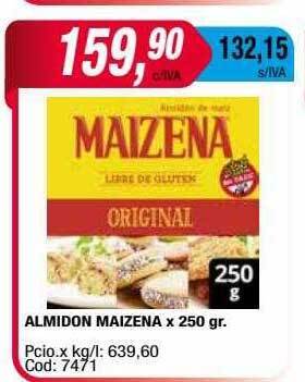 Maxiconsumo Almidon maizena x 250 gr oferta