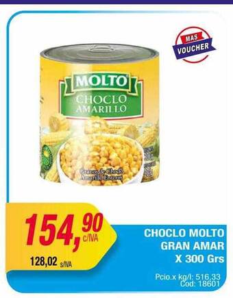 Maxiconsumo Choclo molto gran amar x 300 grs oferta