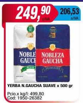 Maxiconsumo Yerba n.gaucha suave x 500 gr oferta