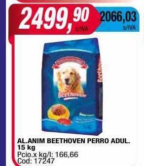 Maxiconsumo Al.anim beethoven perro adul. oferta