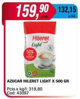 Maxiconsumo Azucar hileret light x 500 gr oferta