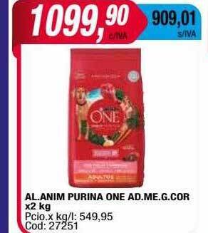 Maxiconsumo Al.anim purina one ad.me.g.cor oferta