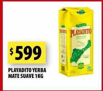Punto Mayorista Playadito yerba mate suave oferta