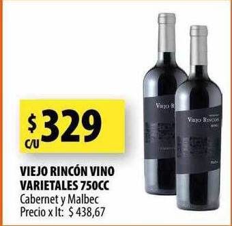 Punto Mayorista Viejo rincón vino varietales oferta